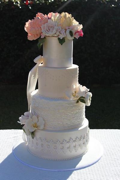 English Garden Wedding Cake - Cake by misscouture