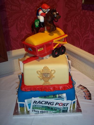 Horse trainer AND trailer builder- only one man can have a cake like this... - Cake by femmebrulee