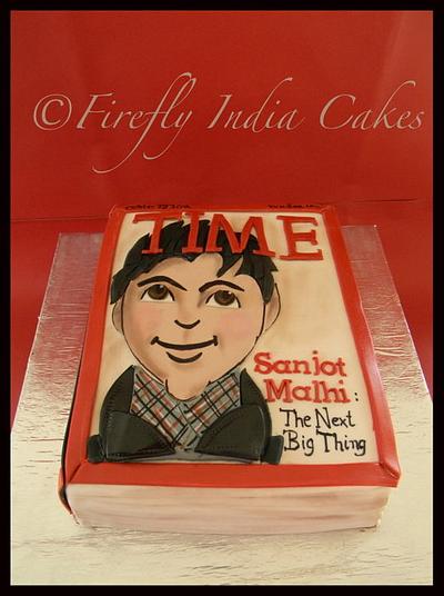 Time magazine cake. - Cake by Firefly India by Pavani Kaur
