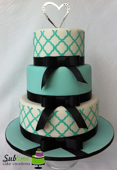 AQUA WEDDING - Cake by Sublime Cake Creations