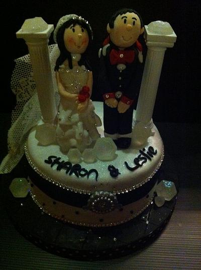 Engagement One Tier Cake - Cake by Bellebelious7