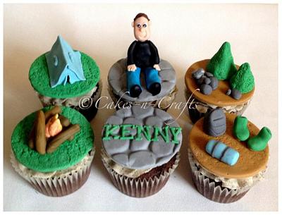 Camping theme cupcakes - Cake by June milne
