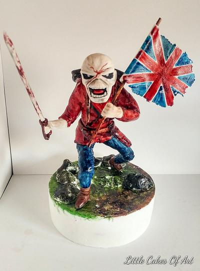 Iron Maiden - We Will Rock You Sugar Collaboration - Cake by Little Cakes Of Art