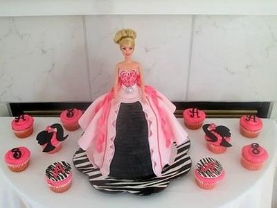Barbie and Cupcakes - Cake by CakeMaker1962