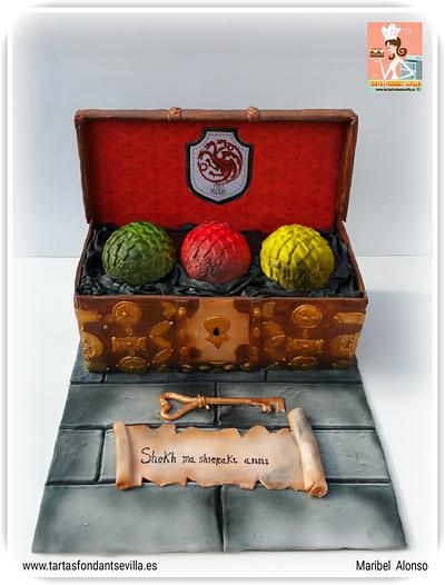 Games of Thrones fondant cake - Cake by MaribelAlonso