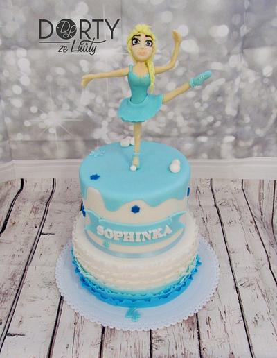 Elsa ballerina cake - Cake by Jana Šetina-Köhlerová