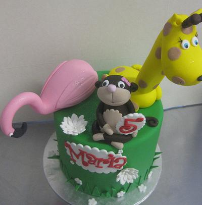 3 Animals on a cake - Cake by Cupcake Group Limiited