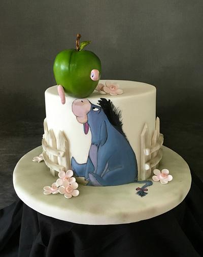 Eeyore and Apple - Cake by  Sue Deeble