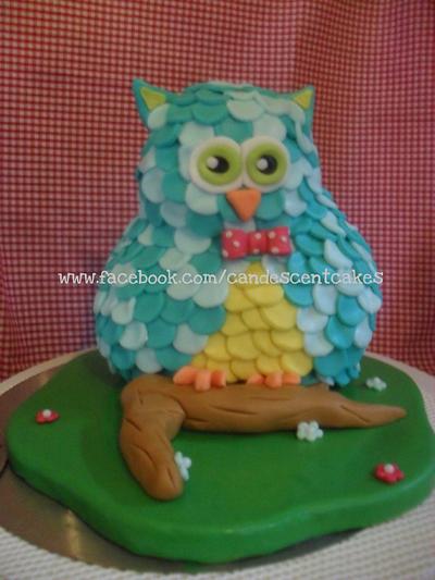 Owl cake - Cake by CandescentCakes