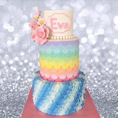 Rainbow Mermaid - Cake by Annie Cakes