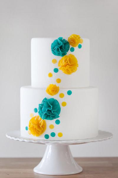 Fruit Leather Flower Cake - Cake by Erin Gardner