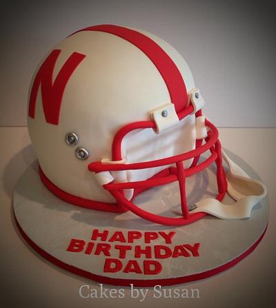 Nebraska huskers football helmet - Cake by Skmaestas