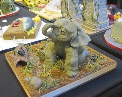 GOLD Award at CI 2013 Baby Elephant  - Cake by Rosy