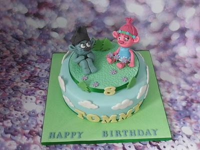 Trolls cake - Cake by Karen's Cakes And Bakes.