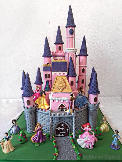 Disney princess castle cake - Cake by Tahira