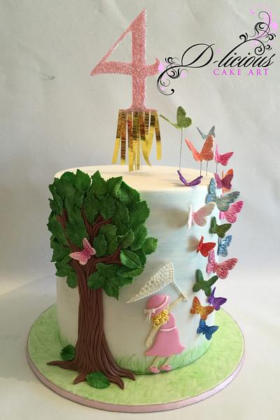 Catching Butterflies - Cake by D-licious Cake Art