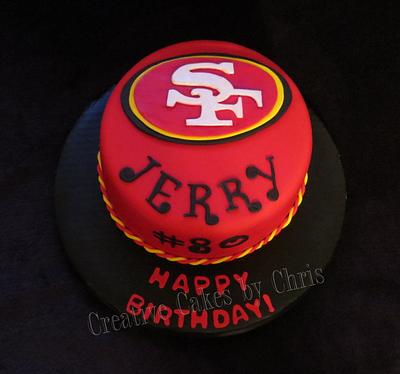 49er's Birthday Cake - Cake by Creative Cakes by Chris