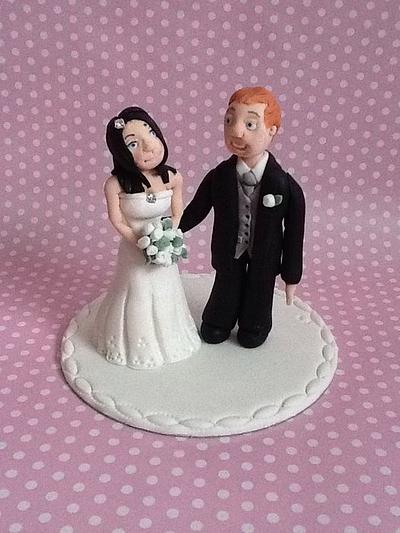 Bride and Groom topper - Cake by K Cakes