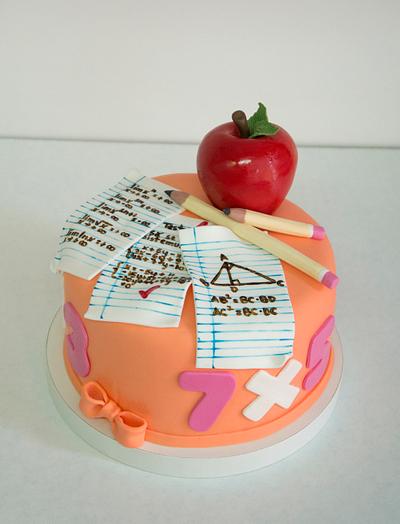 Cake for a math teacher - Cake by Laura Dachman