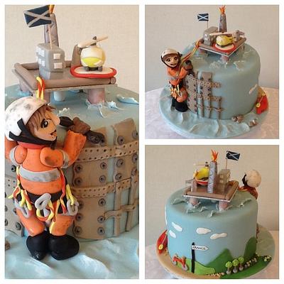 Tickety Boo Cakes - Oil Rigger Cake - Cake by Tickety Boo Cakes