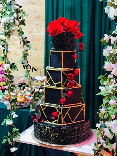 Black wedding cake - Cake by Cofetaria Alina
