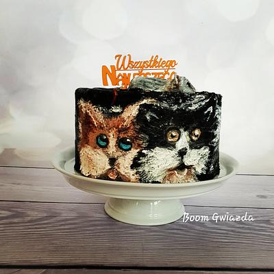 Cake cat - Cake by Justyna Rebisz 