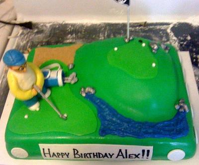 Golf Cake - Cake by NumNumSweets