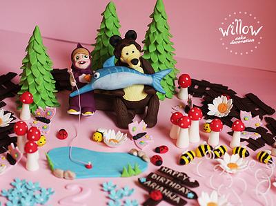 Masha and the bear - Cake by Willow cake decorations