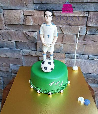 Soccer Ball Cake - Cake by Mora Cakes&More