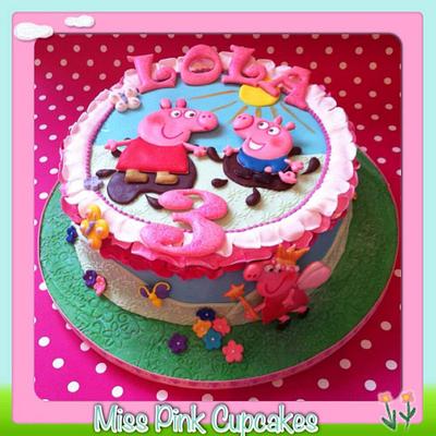 Peppa pig cake - Cake by Rachel Bosley 