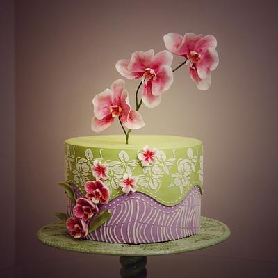 Orchid Charm - Cake by Leyda Vakarelov