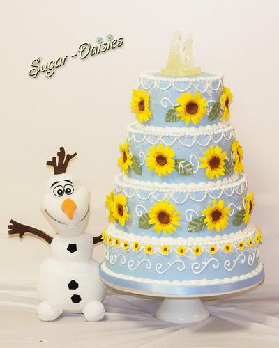 Frozen fever cake - Cake by Sugar-daisies