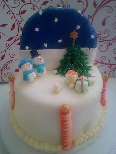 Christmas cake  - Cake by KreationsByK