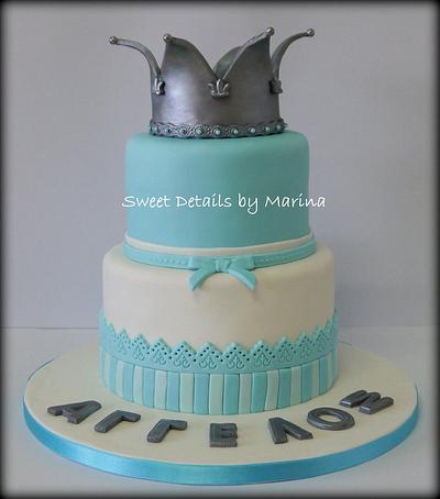 Christening cake for a Little Prince - Cake by Marina Costa