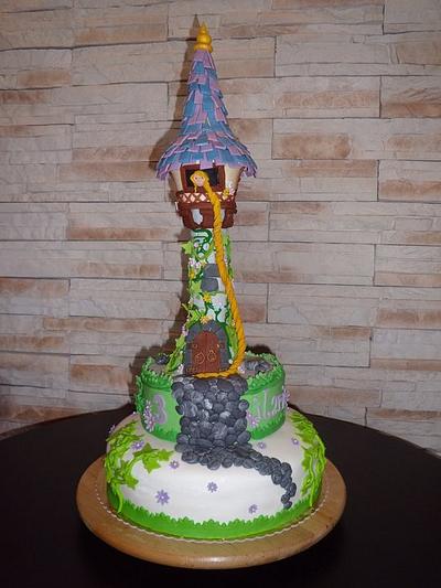 Tungled cake and themed party - Cake by Sara Solimes Party solutions