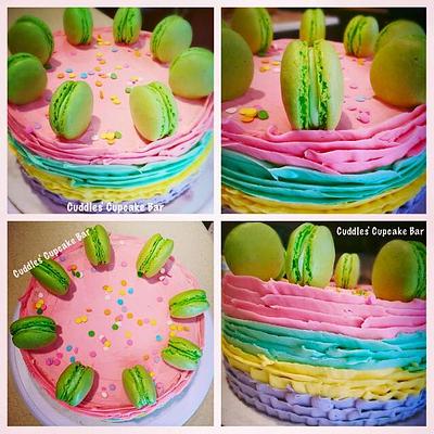 Easter Ombre - Cake by Cuddles' Cupcake Bar