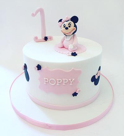 Baby Mini Mouse Cake - Cake by Claire Lawrence