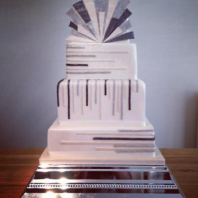 Art Deco Wedding cake - Cake by jay