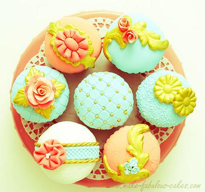Vintage Couture Cupcakes - Cake by Make Fabulous Cakes
