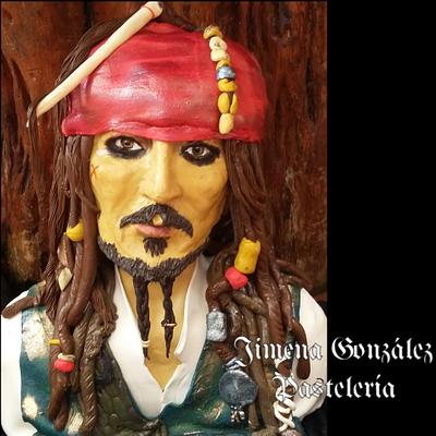 Jack Sparrow- Piratas del Caribe - Cake by Jimena González Pastelería