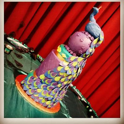 Peacock Cake - Cake by Glamourscakes