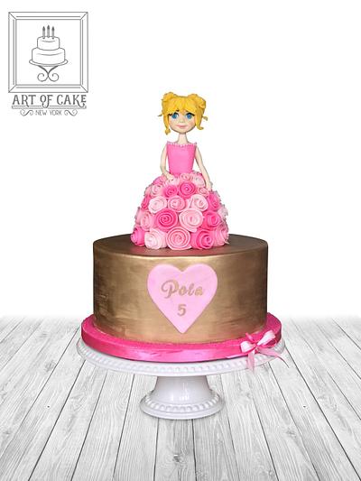 Pink Girl Cake - Cake by Akademia Tortu - Magda Kubiś