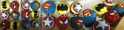 SUPER HERO CUPCAKES TO THE RESCUE!!! - Cake by little pickers cakes