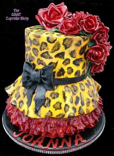 50's inspired leopard print - Cake by Amelia Rose Cake Studio