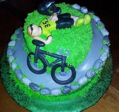 Biking - Cake by Pamela