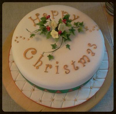 Happy Christmas - Cake by Catherine