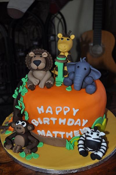 Matt's Jungle Safari Cake - Cake by Ambeverly