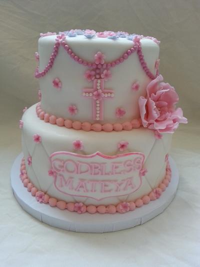 First Communion Cake - Cake by Bubbycakes