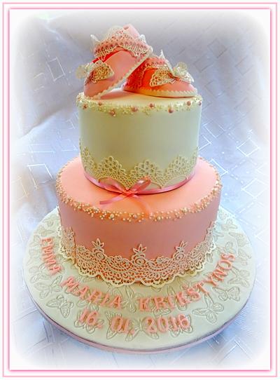 Christening cake - Cake by Divia