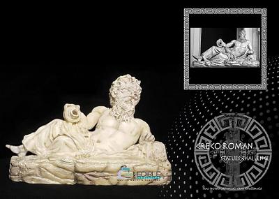 Greco-Roman Statue Challenge TIBER-RIVER GOD - Cake by incrEdibleAddiction
